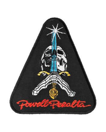 Parche Powell Peralta Skull and Sword Patch 3.5" Negro