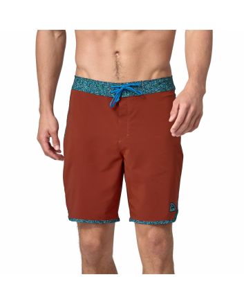 Hombre con Bañador de surf Patagonia M's Hydropeak Scallop Boardshorts 18in Mangrove Red 