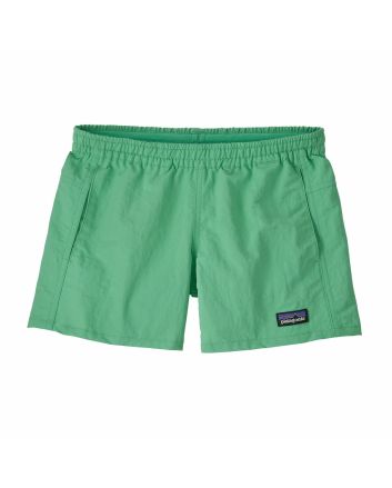 Bañador Patagonia Baggies Shorts 4'' verde aloe para niño, sin forro, con cintura elástica y bolsillos de drenaje