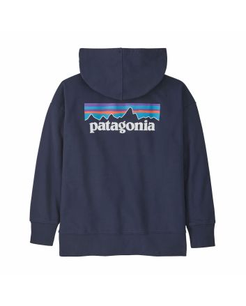 Sudadera con capucha Patagonia Kids Hoody P-6 Logo azul marino para niño/a 6-16 años
