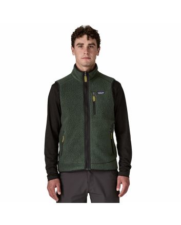 Hombre con chaleco de forro polar Patagonia Retro Pile Fleece Vest Verde
