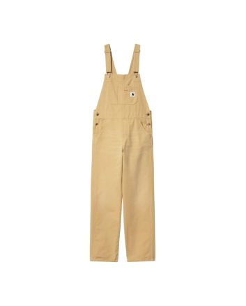 Peto Carhartt WIP W' Bib Overall Straight Bourbon Beige para mujer