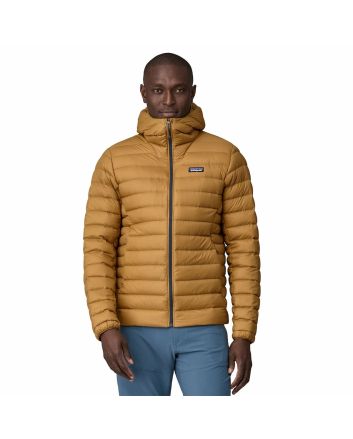 Hombre con cazadora acolchada plegable con capucha Patagonia M's Down Sweater Hoody Marrón