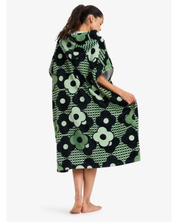 Roxy poncho toalla Stay Magical Printed anthracite para mujer