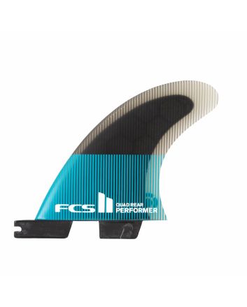 Quillas para tabla de surf FCS II Performer PC Talla M Teal/Black Quad Rear Fins