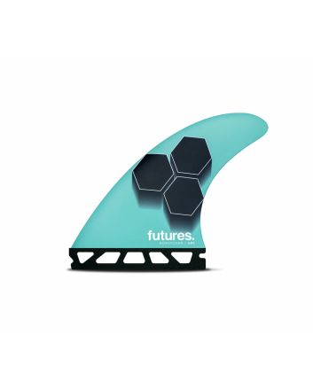 Quillas para tabla de surf Futures FAM1 Honeycomb Turquesa y Azul Marino Tri-Fins Medium