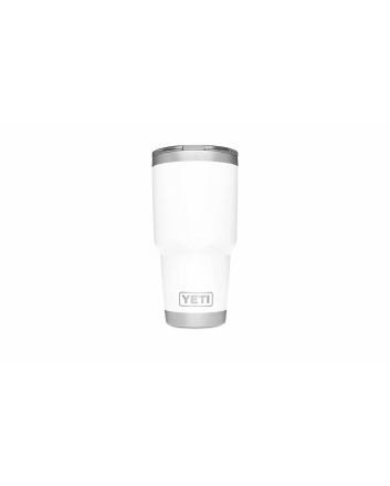 Vaso Termo de campamento YETI Rambler 30oz Tumbler blanco frontal