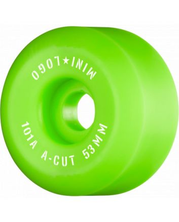 Mini Logo ruedas skate A-Cut 53mm 101A verdes street