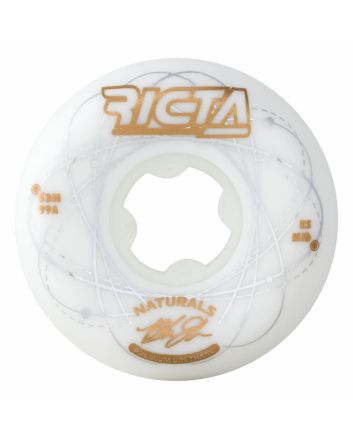 Ruedas para Skate Ricta 53mm Johnson Orbital Naturals Mid 99a blancas y doradas