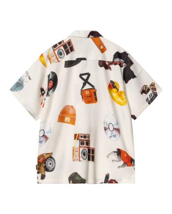 Camisa de manga corta Carhartt WIP Jacob Rochester SS Shirt Jacob Rochester Print-Wax para hombre