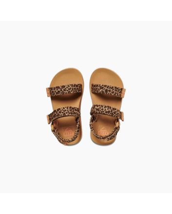 Sandalias Reef Little Ahi Convertible Leopard para niña