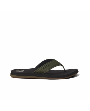 Sandalias Reef The Layback color negro y verde oliva para hombre