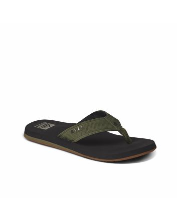 Sandalias Reef The Layback color negro y verde oliva para hombre