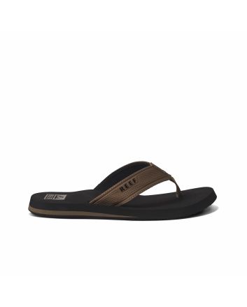 Sandalias Reef The Layback Negro-Marrón Tostado para hombre