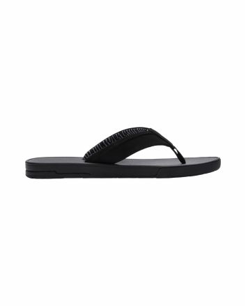 Chanclas Volcom Jack Robinson negras y blancas para hombre