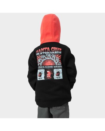 Niño con Sudadera de capucha Santa Cruz Youth VTG Screaming Connect negra