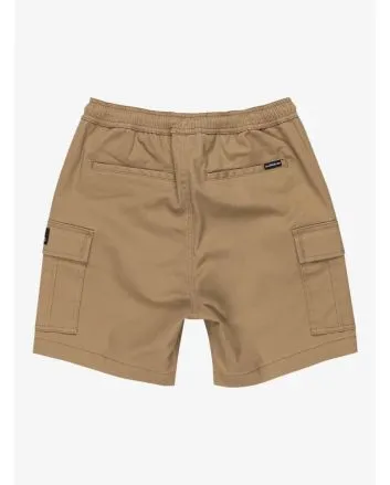 Pantalón corto cargo Quiksilver Youth Taxer en color Lead Gray