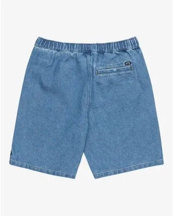 Short de pana Billabong Larry Cord Denim Azul para chico 10-16 años