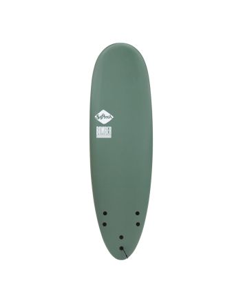 Tabla de Surf Softboard Softech Bomber 5'10'' 44L Verde-Blanco FCS II