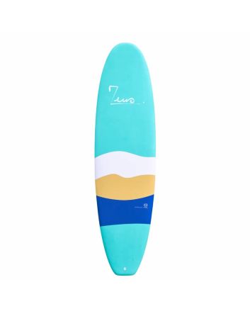 Tabla de Surf Softboard Zeus Dolce 7'0 55,12L Mini Malibú Thruster Futures 