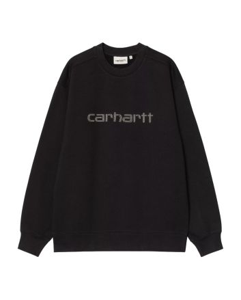 Sudadera Carhartt WIP W' Rivet Script Sweatshirt Negro-Plateado para mujer