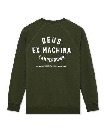 Sudadera DEUS Camperdown Address verde ciprés para hombre
