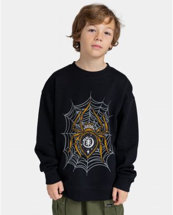 Niño con sudadera Element Nocturnal Spider negra
