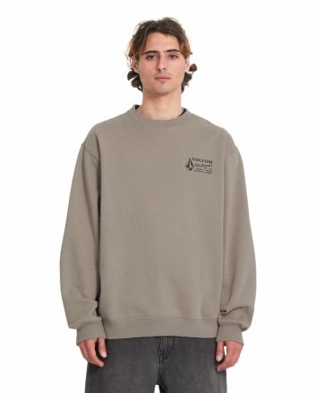 Hombre con sudadera Volcom Workwear Brindle