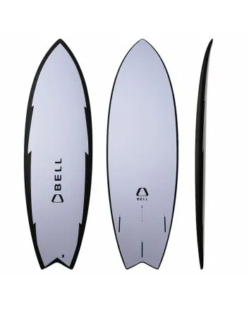 Tabla de surf híbrida Bell Bat Hybrid 6’0'' Lavanda 38,5 Litros
