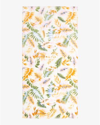 Toalla de playa Billabong Lie Down blanca floral 