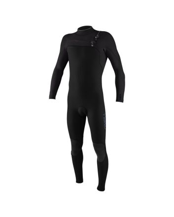 Traje de surf con cremallera en el pecho Hyperfreak 4/3mm Plus Negro y Gris para niño 8-16 años