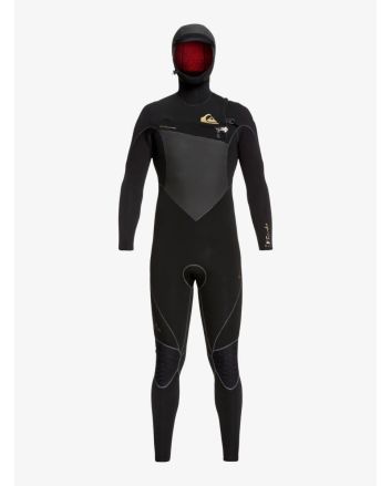 Traje de Neopreno GBS con cremallera en el pecho y capucha Quiksilver Highline Plus 6/5/4mm negro para hombre
