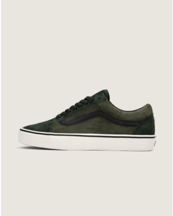 Zapatillas de ante Vans Old Skool Pig Suede Verde-Multicolor para hombre 