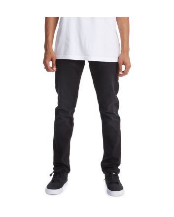 Hombre con Pantalón Vaquero de corte ajustado DC Shoes Worker Slim Denim negro lavado