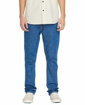 Hombre con Pantalón Vaquero ajustado Volcom Vorta Denim Bold Blue