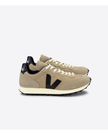 Zapatillas Veja Rio Branco Ripstop Dune Black beige y negras 