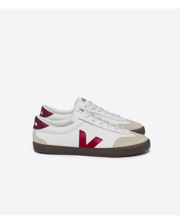 Zapatillas Veja Volley Leather White Pekin Bark Unisex 