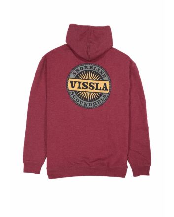 Sudadera con capucha Vissla Scoundrels Granate para hombre