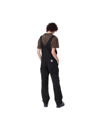 Mujer con Peto Carhartt WIP W' Bib Overall Straight Negro Rinsed