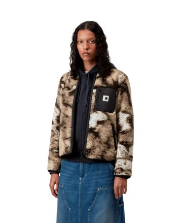 Mujer con forro polar Carhartt WIP W' Janet Liner Wild Dog Jacquard-Negro
