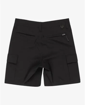 Pantalón corto Billabong Surftrek Transport Cargo 16in en color negro para chico 8-16 años