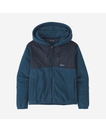 Chaqueta polar con capucha Patagonia W's Microdini Fleece Hoody azul para mujer 
