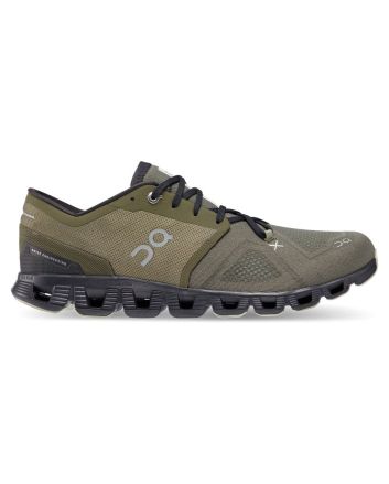Zapatillas On Running Cloud X 3 verdes Olive Reseda para hombre