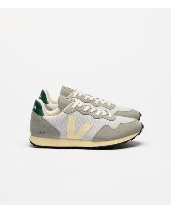 Zapatillas Veganas Veja SDU REC Alveomesh color Gris Claro y Amarillo Mantequilla Unisex